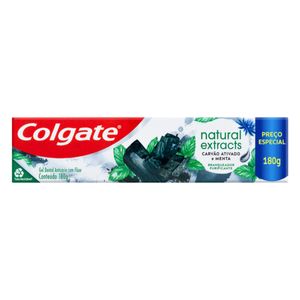 Gel Dental Colgate Natural Extracts Carvão Ativado Menta 180g