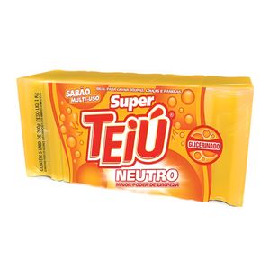 Sabão em Barra Teiú Super Neutro 180g c/ 5 Unid