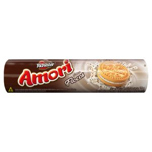 Biscoito Richester Amori Recheio Flocos Pacote