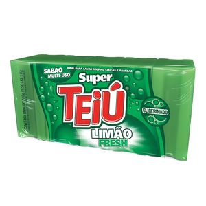 Sabão em Barra Teiú Super Limão 180g c/ 5 Unid