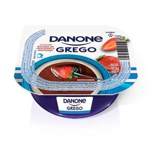 Iogurte Grego Danone Chocolate e Morango Pote 90g