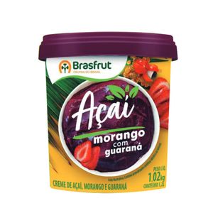 Creme de Açaí Brasfrut c/ Morango Pote 1.02Kg