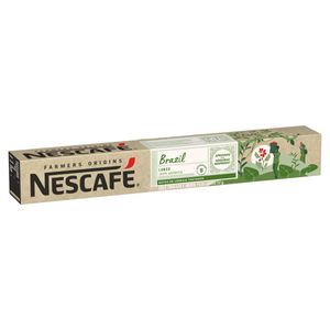 Café em Cápsulas Torrado e Moído Espresso Nescafé Farmers Origins Lungo Brazil Caixa 52g c/ 10 Unid