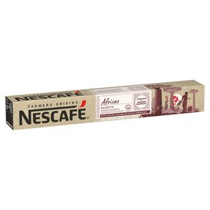 Café em Cápsulas Torrado e Moído Espresso Nescafé Farmers Origins Ristretto Áfricas Caixa 55g c/ 10 Unid