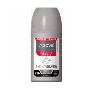 Desodorante Above Roll-On Invisible Shiny Silver Men Elements Antibac 50ml