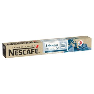 Café em Cápsulas Torrado e Moído Espresso Nescafé Farmers Origins Lungo 3 Américas Caixa 54g c/ 10 Unid