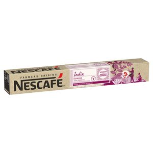 Café em Cápsulas Torrado e Moído Espresso Nescafé Farmers Origins Índia Caixa 53g c/ 10 Unid