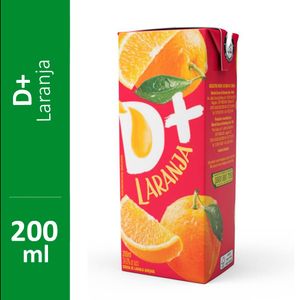 Suco D+ Laranja Tetra Pak 200ml