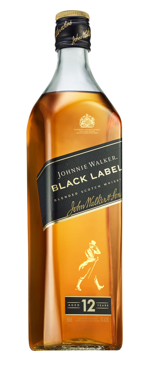 Whisky Johnnie Walker Black Label 12 Anos 750ml, Whisky