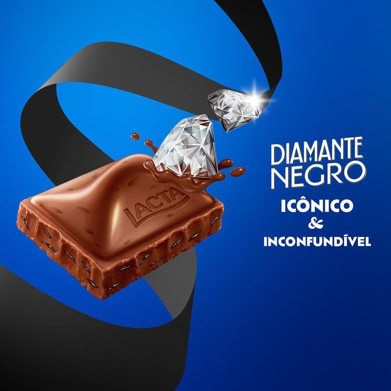 Chocolate Lacta Diamante Negro 80g, Chocolate e Confeito