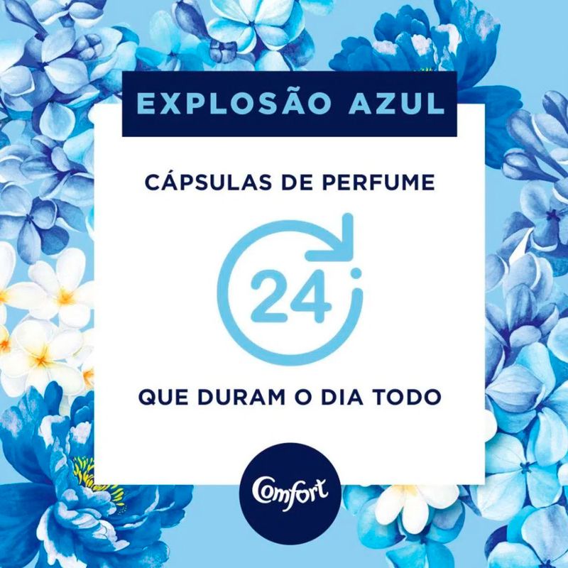 Amaciante de Roupa Concentrado Explosão Floral Comfort Perfumes do Brasil  Frasco 900ml, Comfort