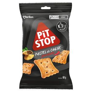 Biscoito Marilan Pit Stop Pastel Carne Picante Pacote 60g