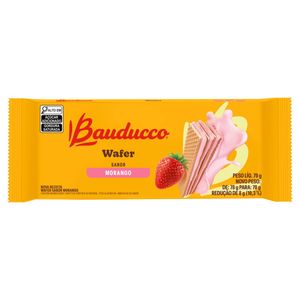 Biscoito Wafer Bauducco Morango 70g