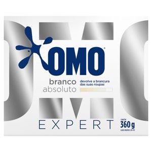 Lava Roupas em Pó Omo Expert Roupas Brancas Caixa 360g