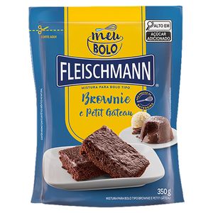 Mistura p/Bolo Fleischmann Meu Bolo Brownie e Petit Gâteau Sachê 350g