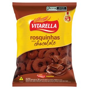 Biscoito Rosquinha Vitarella Chocolate Pacote 300g