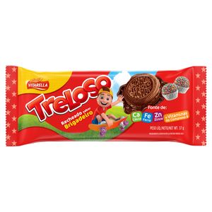 Biscoito Recheado Vitarella Treloso Brigadeiro Pacote 37g