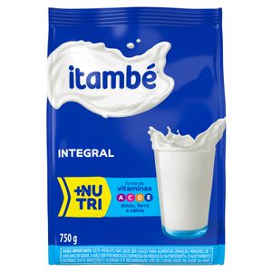 Leite em Pó Integral Itambé +Nutri Pacote 750g