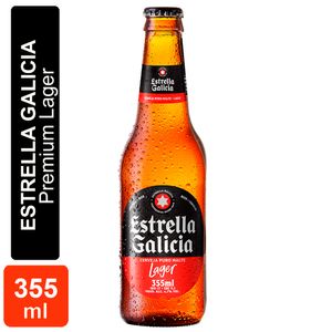 Cerveja Lager Estrella Galicia Puro Malte Garrafa 355ml