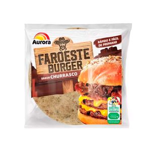 Hambúrguer Aurora Faroeste Burguer Churrasco 56g