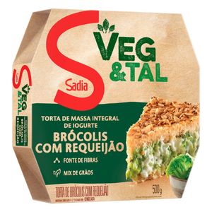Torta Sadia Integral Massa Iogurte Brocolis/Requeijão Congelada 500g