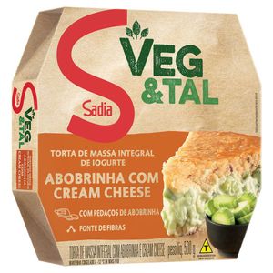 Torta Sadia Veg & Tal Abobrinha c/ Cream Cheese Congelada 500g