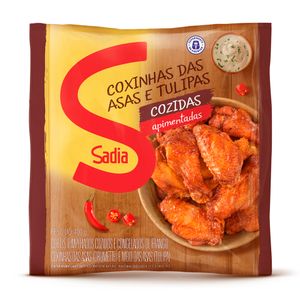 Coxinha da Asa e Tulipa de Frango Sadia Apimentada Congelada 400g