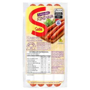 Linguiça Mista Sadia Fininha Cozida e Defumada 215g