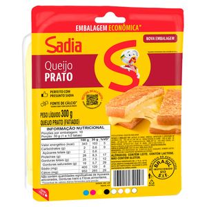 Queijo Prato Sadia Soltíssimo Fatiado 300g Embalagem Econômica