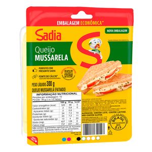 Queijo Mussarela Sadia Soltíssimo Fatiado 300g Embalagem Econômica