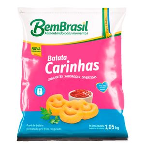 Batata Pré-Frita Bem Brasil Carinhas Congelada Pacote 1.05Kg