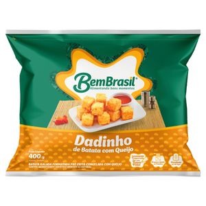 Dadinho de Batata Bem Brasil c/ Queijo Pré-Frito Congelado Pacote 400g