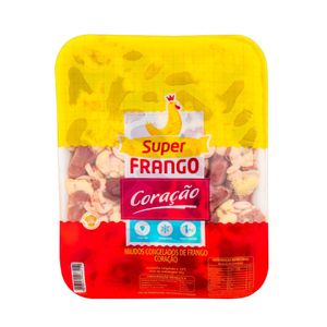 Coração de Frango Super Frango Congelado Bandeja 1Kg