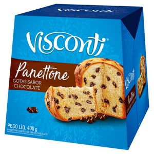 Panettone Visconti Gotas de Chocolate Caixa 400g