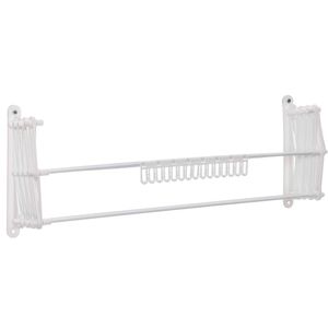 Varal de Parede Metaltru Sanfonado Branco 50cm