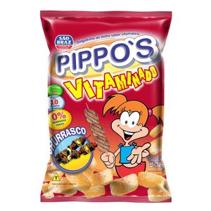 Salgadinho Pippos São Braz Vitaminado Churrasco 30g