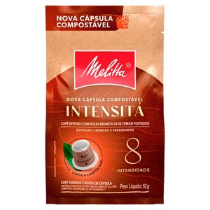 Café em Cápsula Torrado e Moído Intensitá Espresso Melitta Pacote 52g c/ 10 Unid de 5.2g Cada
