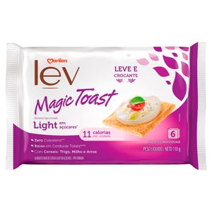 Torrada Marilan Lev Magic Toast Light 10g 6 Unid