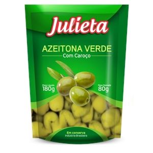 Azeitona Verde Julieta Inteira Sache 80g