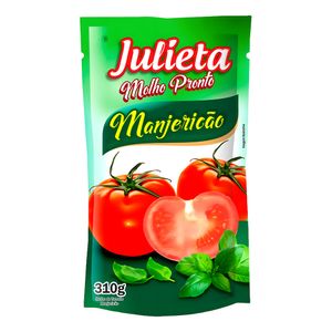 Molho de Tomate Julieta Manjericão Sache 310g