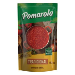 Molho de Tomate Pomarola Tradicional Sachê 1.02Kg