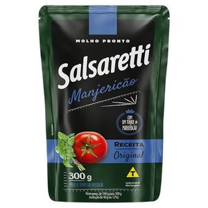 Molho de Tomate Salsaretti Manjericão Sachê 300g