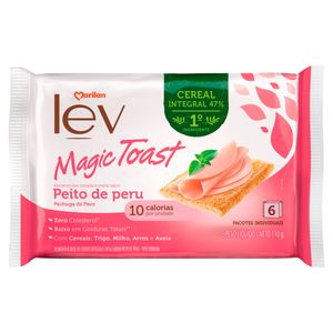 Torrada Marilan Lev Magic Toast Integral Peito de Peru 110g c/ 6 Unid