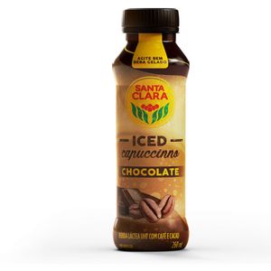 Bebida Láctea UHT Santa Clara Iced Cappuccino Chocolate Frasco 260ml