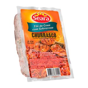 Filé de Coxa c/ Sobrecoxa de Frango Seara Churrasco Temperada Iqf 800g