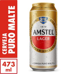 Cerveja Amstel Puro Malte Lata 473ml