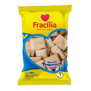 Biscoito Fracrok Fracília Leite 240g