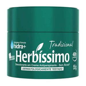 Desodorante em Creme Antiperspirante Herbíssimo Tradicional 55g