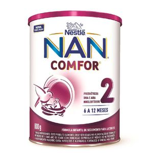 Fórmula Infantil Nan Comfor p/ Lactentes 6 A 12 Meses Lata 1.2Kg