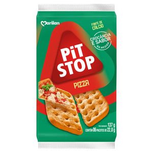 Biscoito Marilan Pit Stop Pizza Pacote 137g c/ 6 Unid de 22.8g Cada